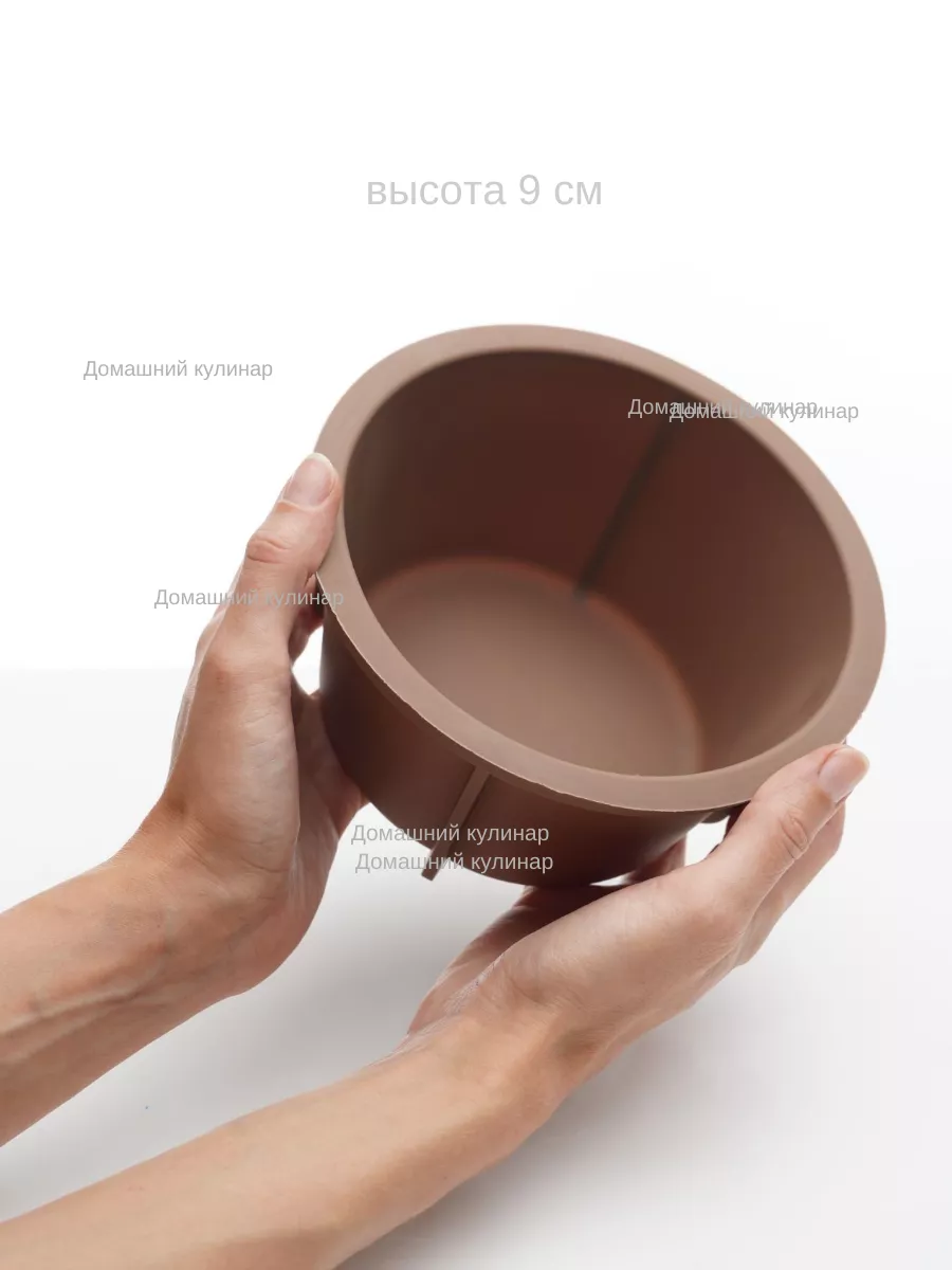 Силиконовая форма кулич коричневый